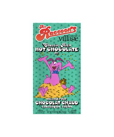 Gourmet du Village The Raccoons Cyril s Classic Rich Hot chocolate mix 35g single serve pouch by Gourmet du Village