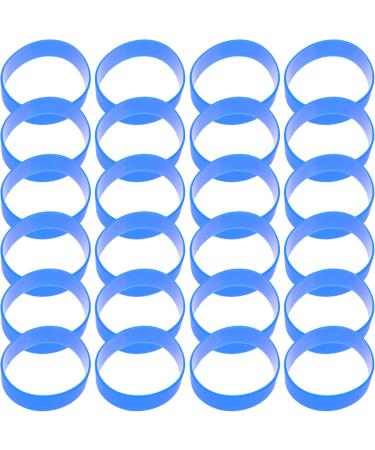 48 Pieces Silicone Straps & Sublimation Cup Holder Rings - Black & Blue - Perfect Accessories for Sublimation Cups - Buy Online on GoSupps.com