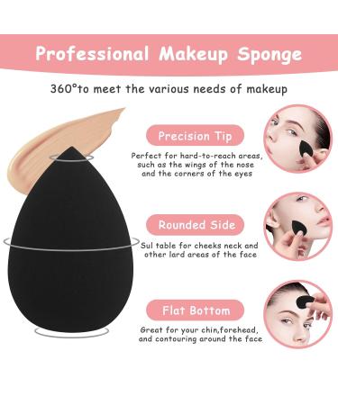 Buy Sibba 6Pcs Makeup Sponge Set Soft Blending Sponges for Foundation Cream & Powder Perfect Beauty Tools for Flawless Makeup | International Shipping Available - Buy Online on GoSupps.com