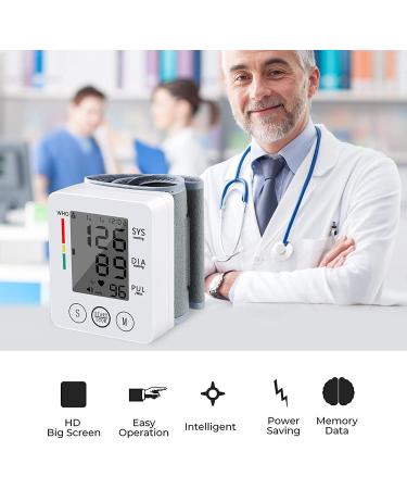 Automatic Wrist Blood Pressure Monitor with Large LCD Display - White - Buy Online on GoSupps.com