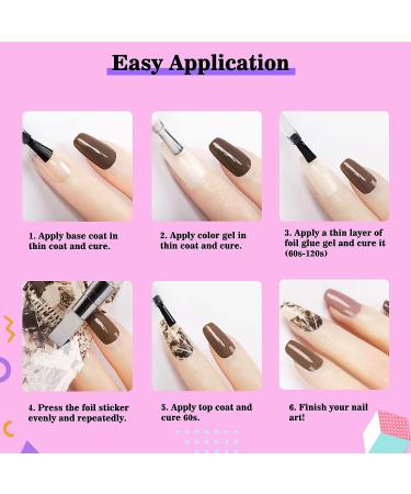 Vnicesli Nail Art Foil Glue Gel - Transfer Tips Foil Transfer Gel for Nails - DIY Manicure with LED Lamp - Buy Online on GoSupps.com