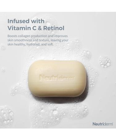 Neutriderm Illuminating Cleansing Bar - Radiance-Boosting Soap-Free for Dark Spots & Uneven Skin Tone - Deep Clean & Exfoliate 120g - Buy Online on GoSupps.com