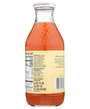 Santa Cruz Organic Strawberry Lemonade - 16 fl oz - Buy Online on GoSupps.com