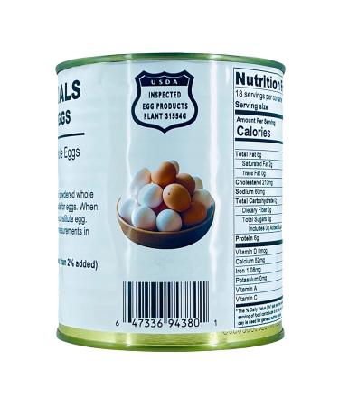 Future Essentials Canned Powdered Eggs 8oz - Half-Case of 6 Cans (Pack of 6) - Buy Online on GoSupps.com
