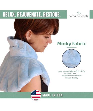 Herbal Concepts Neck and Shoulder Hot/Cold Wrap with Aromatherapy - Slate Blue - Buy Online on GoSupps.com