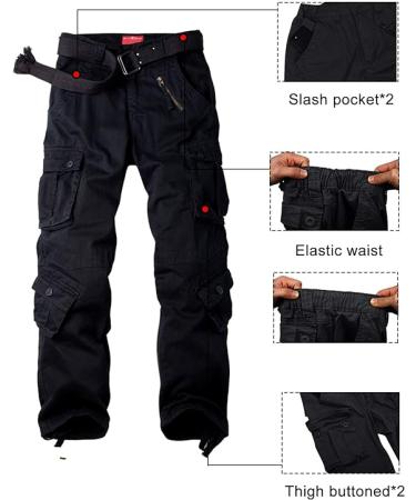 XNMAYA Womens Cargo Pants Quick Dry Casual Military Army - 18 - Black - Buy Online on GoSupps.com