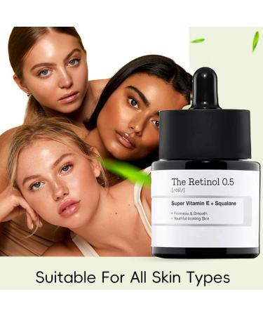 Retinol 0.5 Oil Super Vitamin E + Squalane S rum Visage S rum Anti-Rides Soin Visage Anti- ge Siero Retinolo Idratante 0.5% Retinoid Treatment for Face 20ml - Buy Online on GoSupps.com