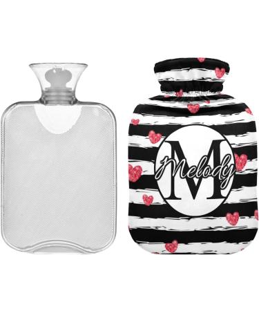 Personalized Valentine's Day Hot Water Bottles - Custom Hearts Hot Bottle for Pain Relief Bed Warmers & Heating Pillows - 1L - Buy Online on GoSupps.com