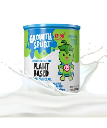 GROWTH SPURT Plant Based Toddler Formula Complete Nutrition Powder 12 - 36 Months - 14.1 Oz  - Buy Online on GoSupps.com