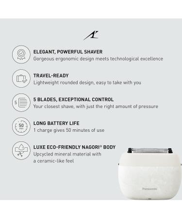Buy Panasonic ARC5 Palm-Sized Electric Razor - Compact Luxury 5-Blade Shaver with USB-C Charging | Wet/Dry - ES-PV6A-W White - Buy Online on GoSupps.com
