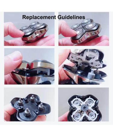 Shaver Head Replacement Blades for Skull Shaver Pitbull Gold PRO - 4 Heads 8 Pack | Best Price & Fast International Shipping - Buy Online on GoSupps.com