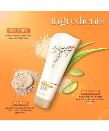 DX D-Tan Face Pack | Enriched with Aloe Vera Zinc Oxide & Kaolin | Detan Face Pack for Men & Women | All Skin Types | Tan Removal Replenishes & Moisturizes Skin | 100g (Pack of - Buy Online on GoSupps.com