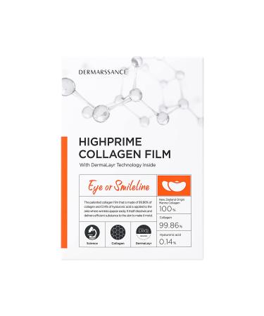DERMARSSANCE Highprime Collagen Film Eye or Smileline - 5 Packs
