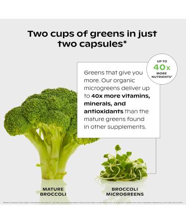 wholier Supergreens Multi Daily Greens Plant-Based Multivitamin for Women + Men Whole Food Vitamins + Minerals Prebiotics for Gut Health Adaptogens (60 Vegan Capsules) Glass Bottle - Buy Online on GoSupps.com