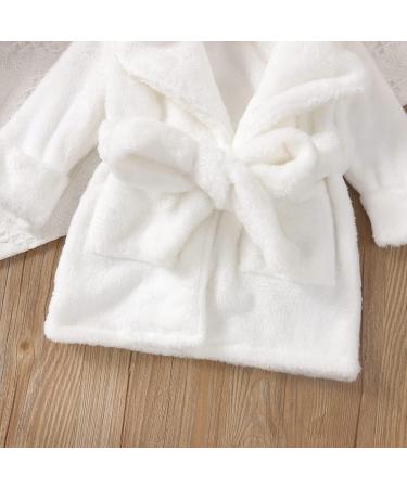 Soft Flannel Jelly Baby Bathrobes for Toddlers | Cozy Winter Nightwear for Boys & Girls (4-5 Years) - White - Buy Online on GoSupps.com