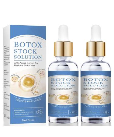 2PCS Botox Face Serum Botox in A Bottle with Vitamin C & E Tightens Skin and Repair the Barrier