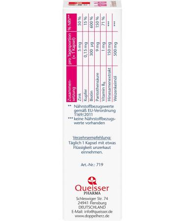 Buy Double Heart Hair Vital + Zinc + Sesame Extract with Biotin for Hair Health - 30 Capsules - International Shipping Available - Buy Online on GoSupps.com