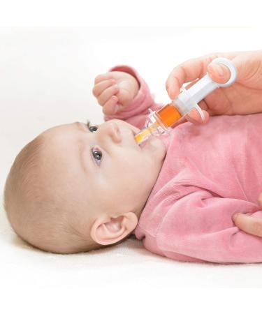 2-Piece Baby Oral Feed Spray & Liquid Feeder with Pacifier Head - Perfect for Newborns & Small Children (White & Blue) - International Shipping - Buy Online on GoSupps.com