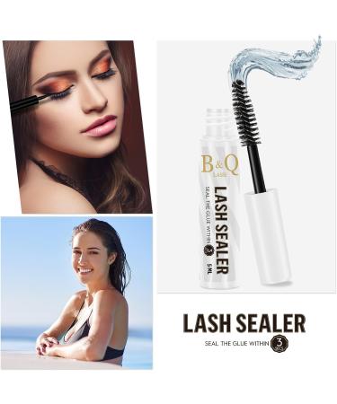 Lash Sealant 5ML Clear Mascara B&Q Lash Sealer for Cluster Lashes Overnighter Lash Extension Sealant Healthy Lash Overnight Sealer Longer Life Coating Lash Seal (Clear 5ml) 5 ML Seal-Clear - Buy Online on GoSupps.com