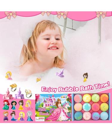Organic Bath Bombs for Kids - Surprise Inside Princess Toys & Jewelry Set | Handmade Spa Gift for Girls - Perfect for Birthdays & Christmas - Buy Online on GoSupps.com