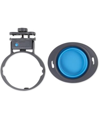 Dexas Collapsible Kennel Bowl - 2.5 Cups Light Grey Medium - Portable Pet Dish for Travel & Outdoor Use - Buy Online on GoSupps.com