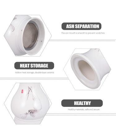 Buy Heallily Ceramic Moxa Tank Burner | Portable Smoke-Free Moxibustion Sticks for Salon & Home - High Penetration Blue Box - Buy Online on GoSupps.com