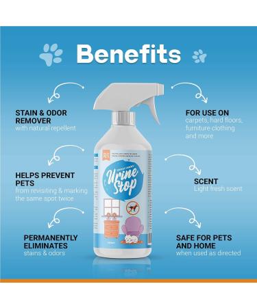 Buddy's Best Urine Stop Spray for Dogs & Cats | Prevents Urine Marking | Eliminates Odors | Safe for Indoor & Outdoor Use - Buy Online on GoSupps.com