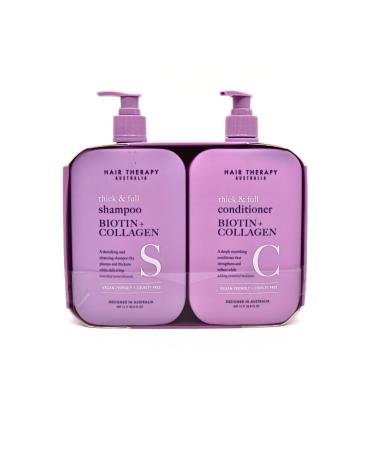 Thick & Full Shampoo & Conditioner Set | Biotin + Collagen | Deep Nourishing Strenghtening Softening Purple