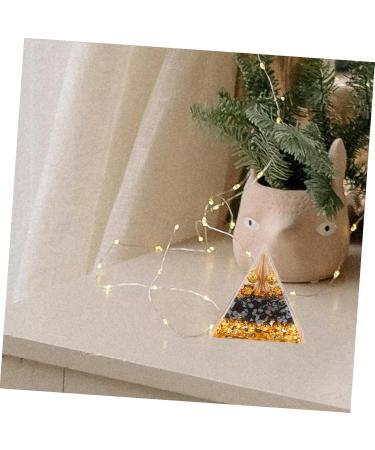 Crystal Ball Pyramid Ornament | Unique Resin Crafts & Desktop Decor - International Shipping - Buy Online on GoSupps.com