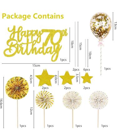 Cake Topper (70th) - Buy Online on GoSupps.com