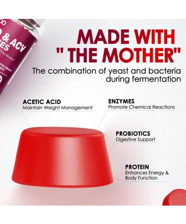 2 Pack Keto ACV Gummies - Advanced Formula 1500MG | Apple Cider Vinegar with Pomegranate & Beet Juice | 120 Gummies Total - Buy Online on GoSupps.com