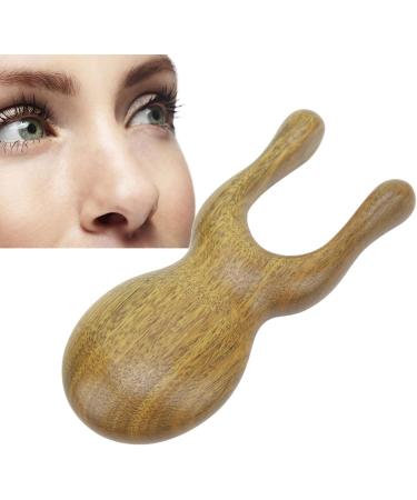Portable Sandalwood Gua Sha Massager - Ergonomic Multifunctional Tool for Face & Body Tension Relief | International Shipping Available - Buy Online on GoSupps.com