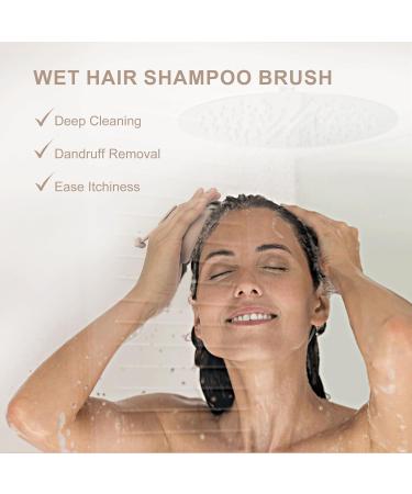 Buy Aimike Silicone Scalp Massage Brush | Hair Growth Stimulator | Wet & Dry Use | Khaki Color - Buy Online on GoSupps.com