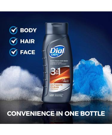 Dial for Men Ultimate Clean Body Wash & Hair Care - 2 Pack, 16 Fl. Oz Each - Buy Online on GoSupps.com