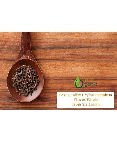 Organic Ceylon Cloves Whole 3.5oz - USDA Organic, Kosher, Non-GMO - Premium Quality for Baking, Cooking, Teas & Drinks - Buy Online on GoSupps.com