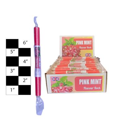 100 X Mint Rock Sticks Handmade Traditional Rainbow Classic Sweets Retro Seaside Gift Wholesale Confectionery