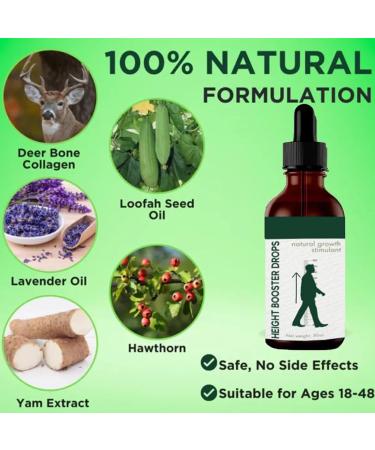 HONGCUICUI Height Booster Drops Herbal Increase Height Essential Oil - Pack Of 3 - Buy Online on GoSupps.com