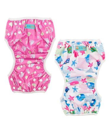 Alvababy Swimming Diapers - Reusable Adjustable 0-2 Years - 2 Pack for Infants & Toddlers - SW09-10 - Buy Online on GoSupps.com
