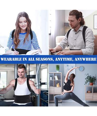 Adjustable Back Brace Posture Corrector for Women and Men - Improve Posture, Provide Lumbar Support - XL Size (37-41 Inch) - Buy Online on GoSupps.com