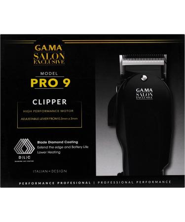 Buy GAMA Salon Exclusive Pro 9 Professional Hair Clippers | International Shipping Available - Buy Online on GoSupps.com