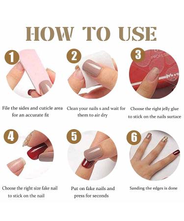 Vemalo Medium Heart Nude Fake Nails - 24Pcs Coffin Press on Acrylic Nails for Women and Girls - Buy Online on GoSupps.com