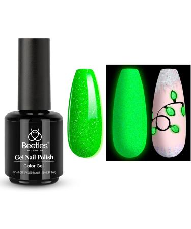 Beetles Glow in the Dark Green Gel Polish 15ml - Fall/Winter Nail Art Manicure - Buy Online on GoSupps.com