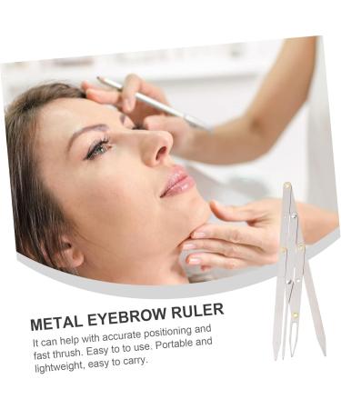 Didiseaon 2pcs Eyebrow Scale Mini Tools Metal Eyebrow Ruler Eyebrow Measurement Tool Miss Eyebrow Trimming Set - Buy Online on GoSupps.com