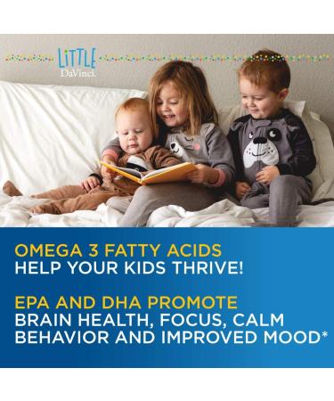 Little DaVinci KiddOmega-3 Tasty Cherry Orange 200ml - Omega-3 Supplement for Kids - Buy Online on GoSupps.com
