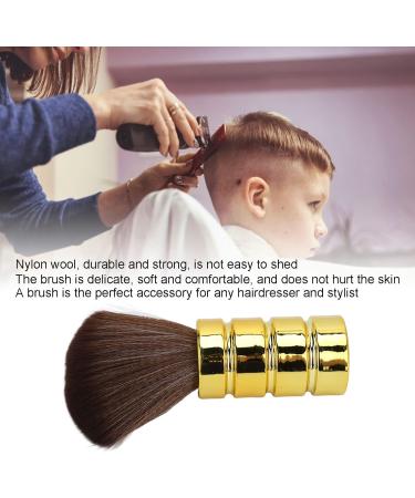 Barber Neck Duster Brush Soft Gentle Electroplating Process Professional Neck Cleaning Brush Salon Hairdressing Neck Brush Neck Duster Brush for Hairdressers (Gold) - Buy Online on GoSupps.com