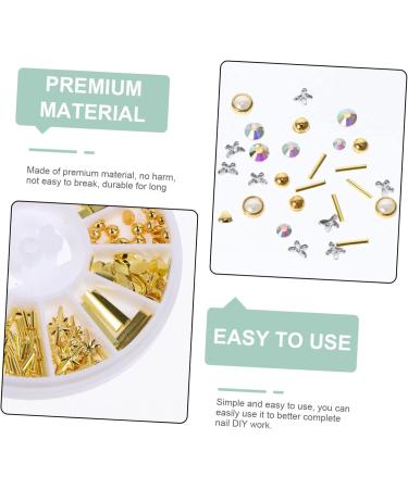 FRCOLOR 54 Boxes Nail Art Accessories Nail Art Studio Nail Art Accessories Manicure Accessories Nail Art Charms Sticker Nail Decoration Dingding Zinc Alloy White - Buy Online on GoSupps.com