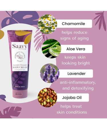 Savvy Naturals Lavender Chamomile Body Cream 2 Pack - 8.5oz for Women - Buy Online on GoSupps.com