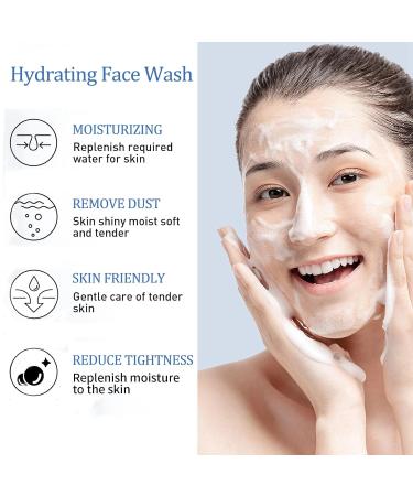 Buy Rice Face Cleanser - Hydrating Foaming Wash with Vitamin B3 for Dry Skin | Gentle Soothing & Oil Control | International Shipping Available - Buy Online on GoSupps.com