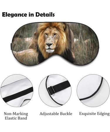 Adult Male Lion Sleep Mask - Adjustable Eye Cover for Sleeping, Blocks Light - Ideal for Night Travel and Naps | Men's and Women's Eye Mask - Buy Online on GoSupps.com