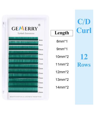 2D-8D Green-C 8-14mm Volume Lash Extensions | Rapid Fanning Russian Volume Lashes by GEMERRY - Buy Online on GoSupps.com